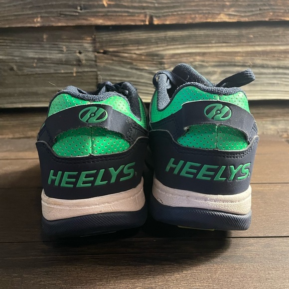 Heelys Navy Green Skate Shoes Size 2 Youth - Picture 2 of 6